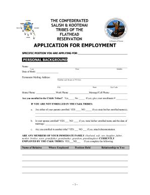 cskt tribal employment application